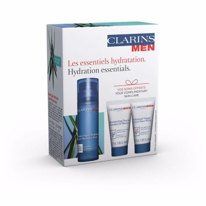 Clarins men Balsam super hydratant 50ml + Curatare gel 30ml + Sampon 30ml