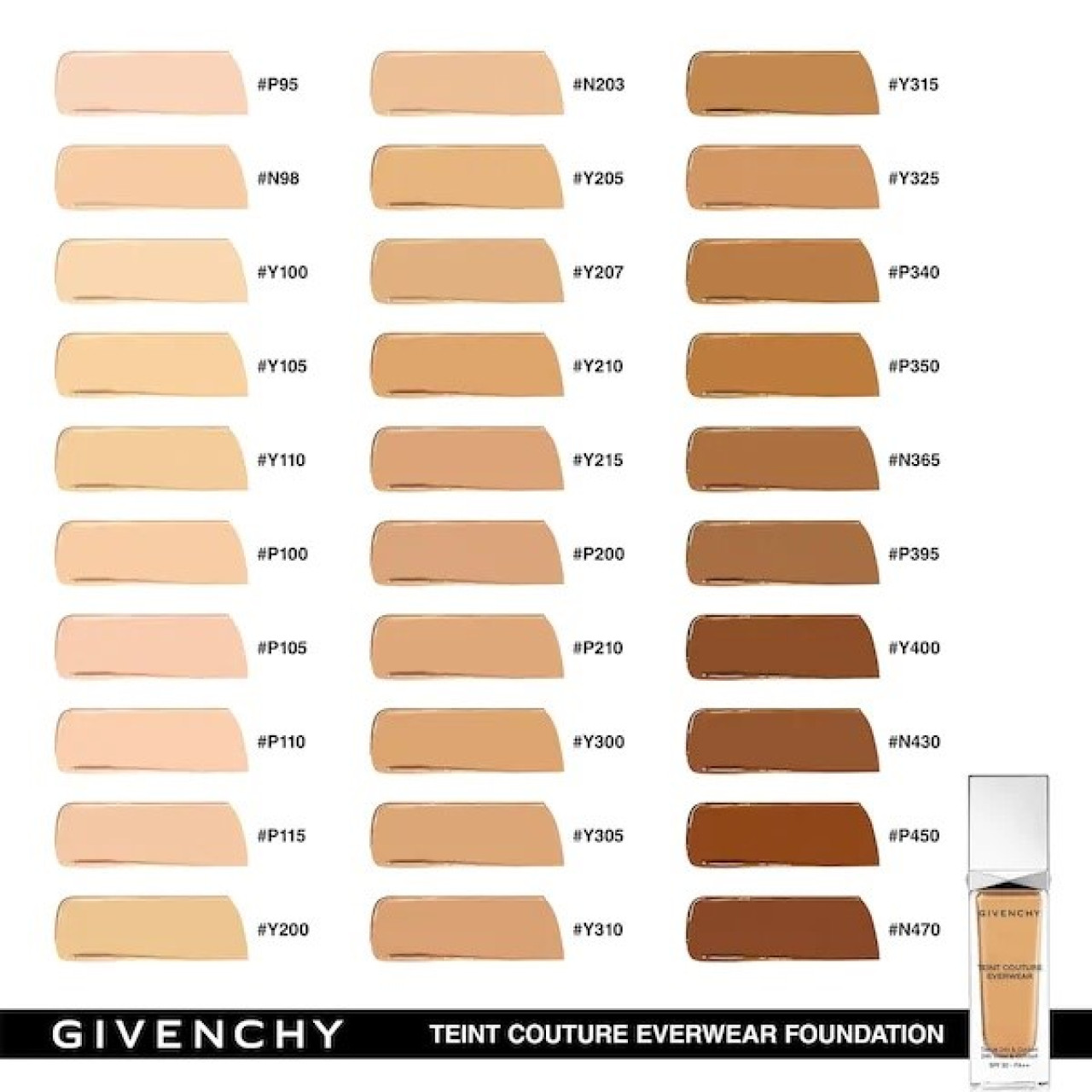 Givenchy teint couture everwear Fond de Ten Y100