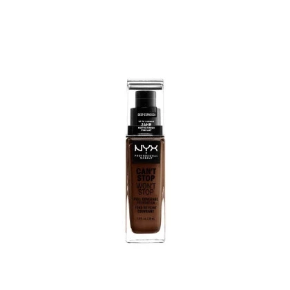 Nyx Can't Stop Won't Stop Full Coverage Foundation Deep Espresso 30ml