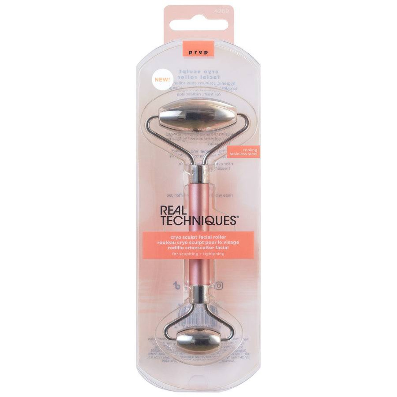 REAL TECHNIQUES Cryo Sculpt Facial Roller 1 U pensula machiaj