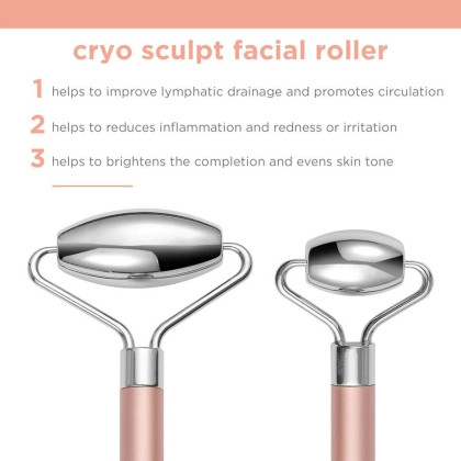 REAL TECHNIQUES Cryo Sculpt Facial Roller 1 U pensula machiaj