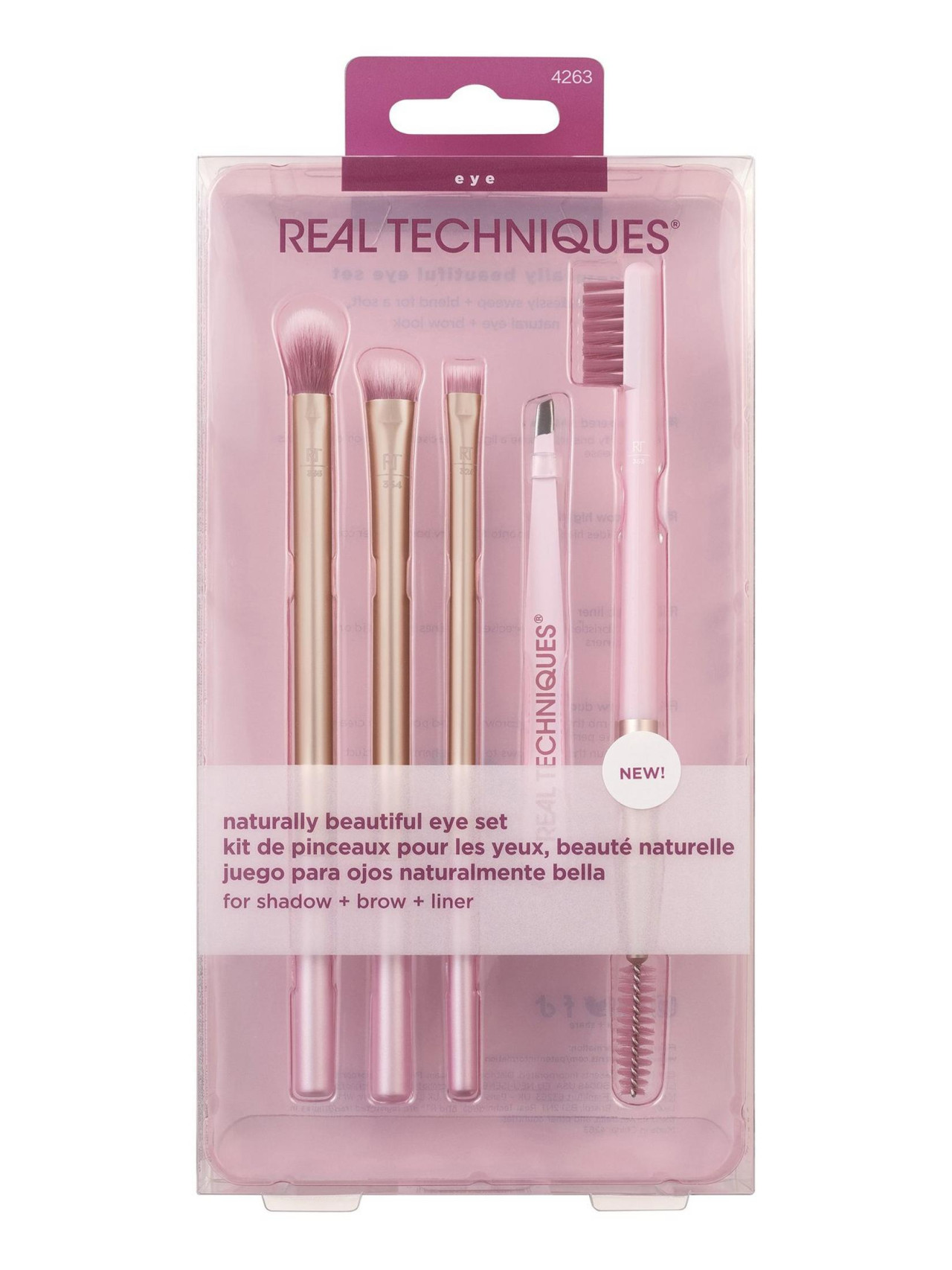 REAL TECHNIQUES Natural Beauty Eye Lot 5 Pieces set pensule machiaj
